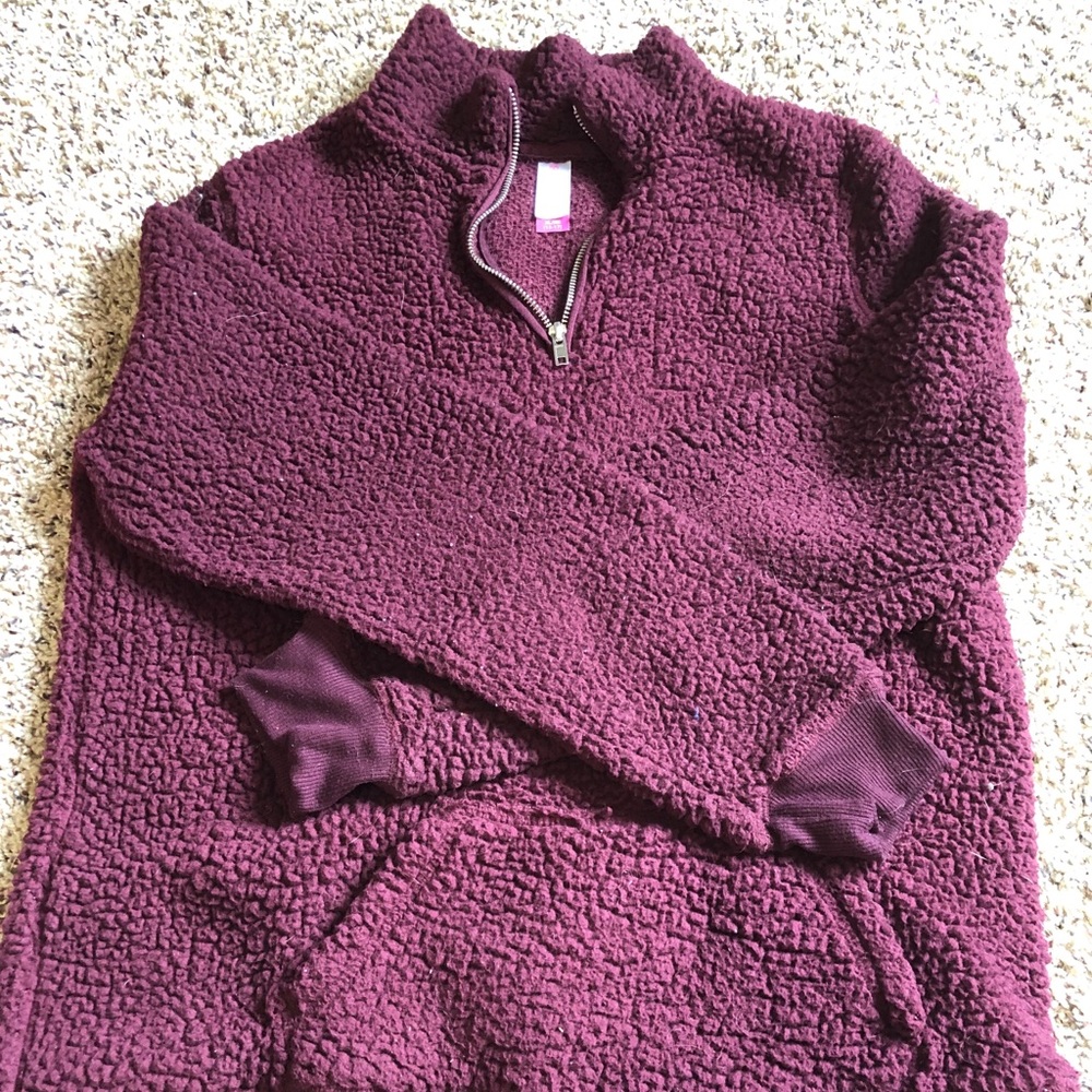 No Boundaries Maroon soft jacket